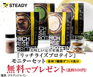 リッチライズプロテイン 無料モニター（送料500円）